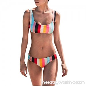 TnaIolral Women Bikini Leopard Set Push-Up Padded Bra Beach Set Swimsuit Swimwear Red B07N89HGN2